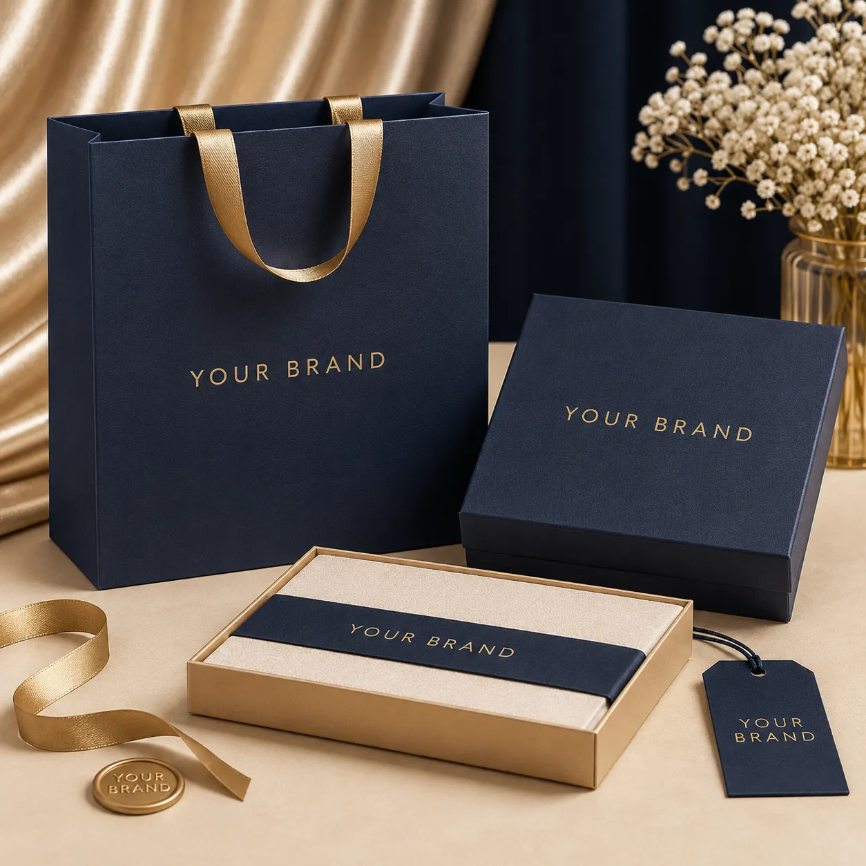 Retail-ready product packaging with custom branding