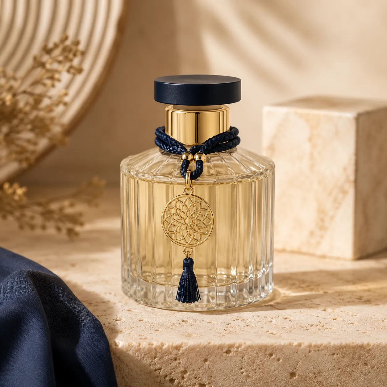 Custom metal bottle tag and hanging decorative label for fragrance products