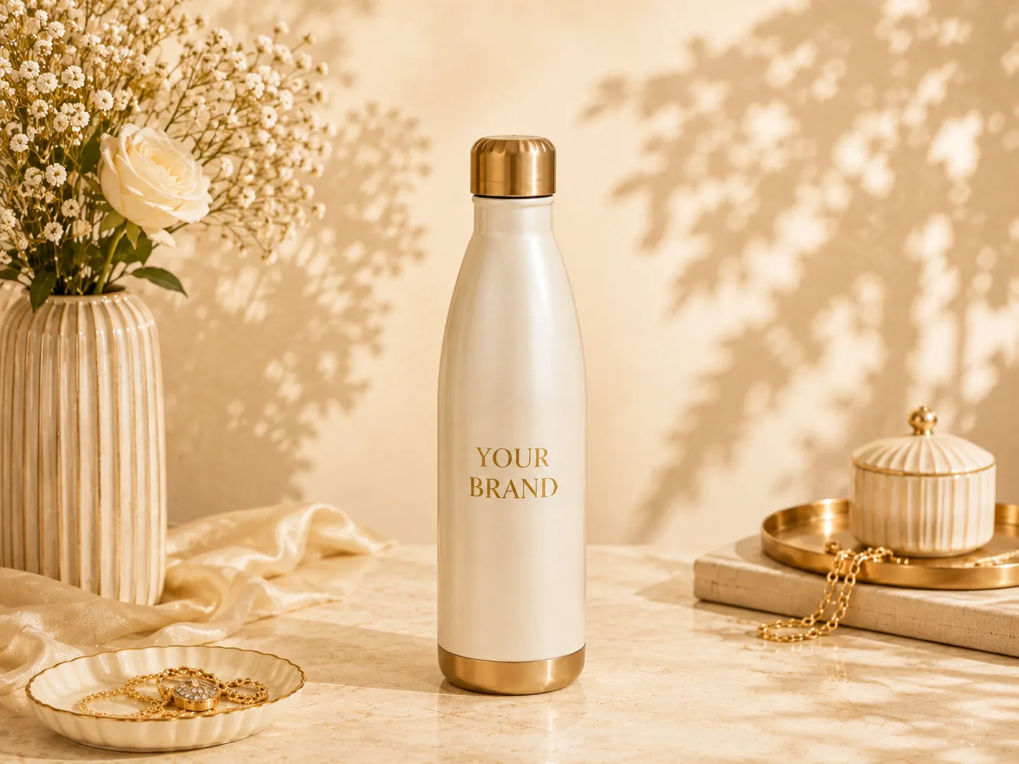 Customized premium bottle with branded finish