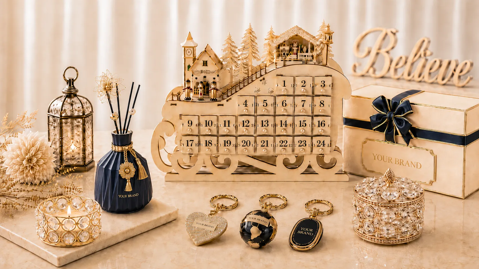 Custom product development across accessories, seasonal decor, lighting and gifts