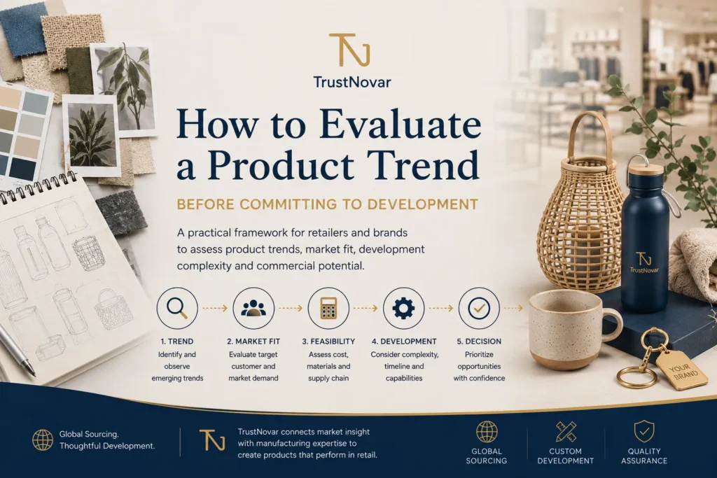 Product trend evaluation framework for retail product development