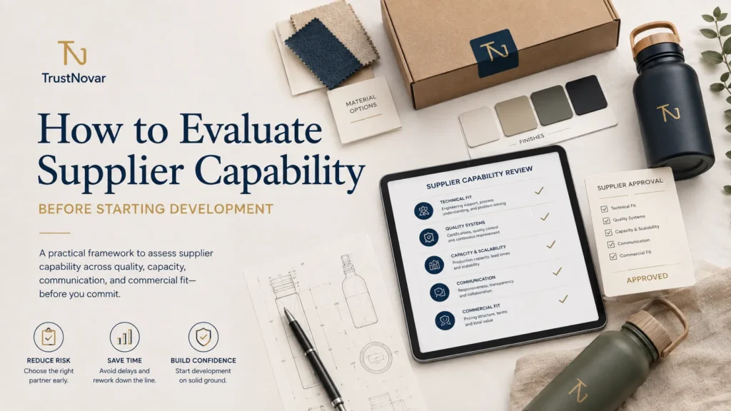 Supplier capability evaluation for custom product development