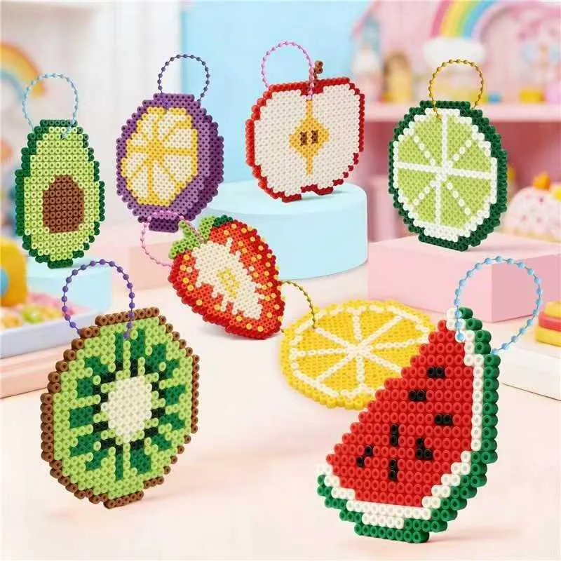 Fuse bead fruit charm craft kit ideas